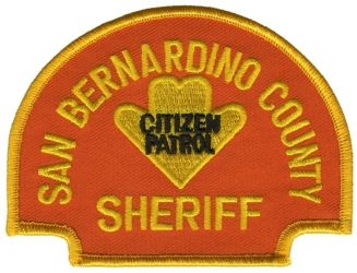 San Bernardino County SHERIFF Citizen Patrol Shoulder Patch